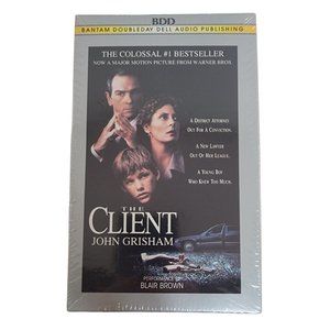 NOS NEW Sealed John Grisham The Client 4 Cassette Audio Book 1993 Vintage Movie
